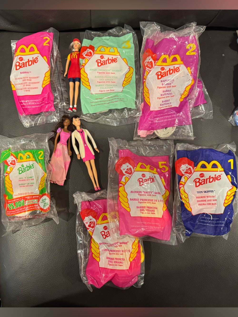 Set of 11 McDonalds 1996,98,99 Barbie & Friends Figurines Happy Meal Toys Mattel